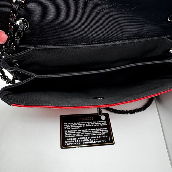 CHANEL 2016-1018 grosgrain leather crossbody with original card - Picture 11 of 12